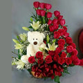 Roses with Bear